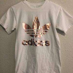 Adidas rose gold shirt